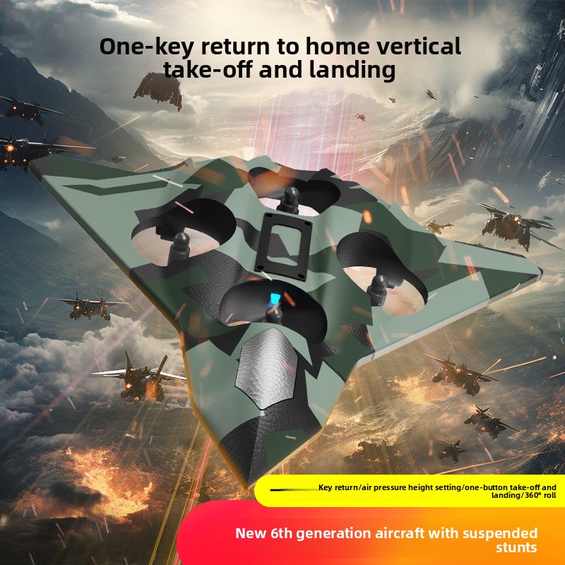 New Sixth-generation USB-Charged Remote-controlled Aircraft Fighter Jet Bomber Foam Flying Toy Aerobatic Performance Airplane