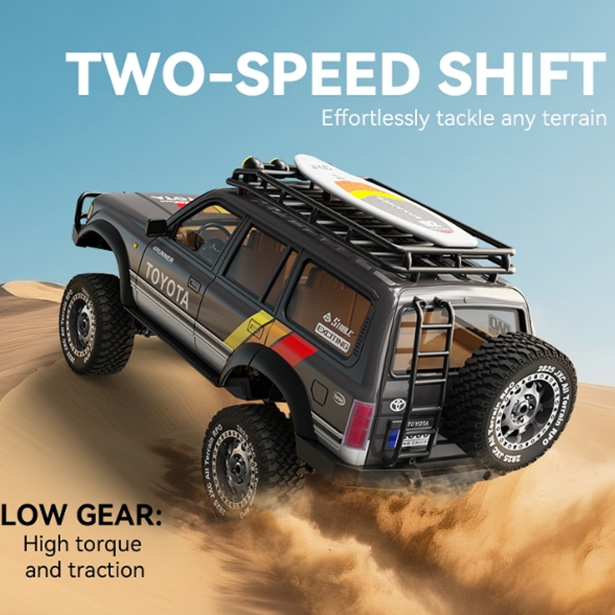 NEW SJY-JXC5826 1/12 Scale RC Car Adventurer Professional Climbing 4x4 Electric Off-road Vehicle Metal Construction 60m Control