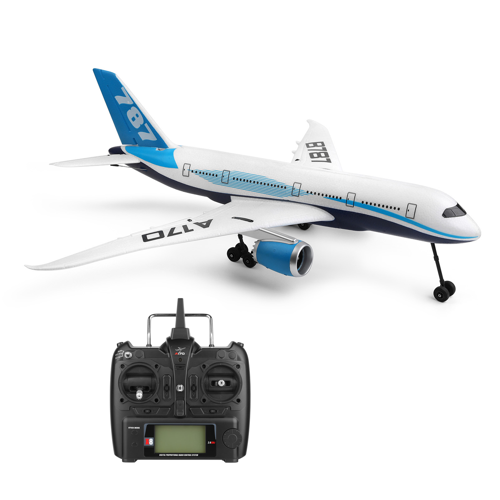 2023 Hot Sale HOSHI WLtoys A170 RC Airplane EPO Craft Foam Electric Outdoor Remote Control Glider Plane Fixed Wing Aircraft
