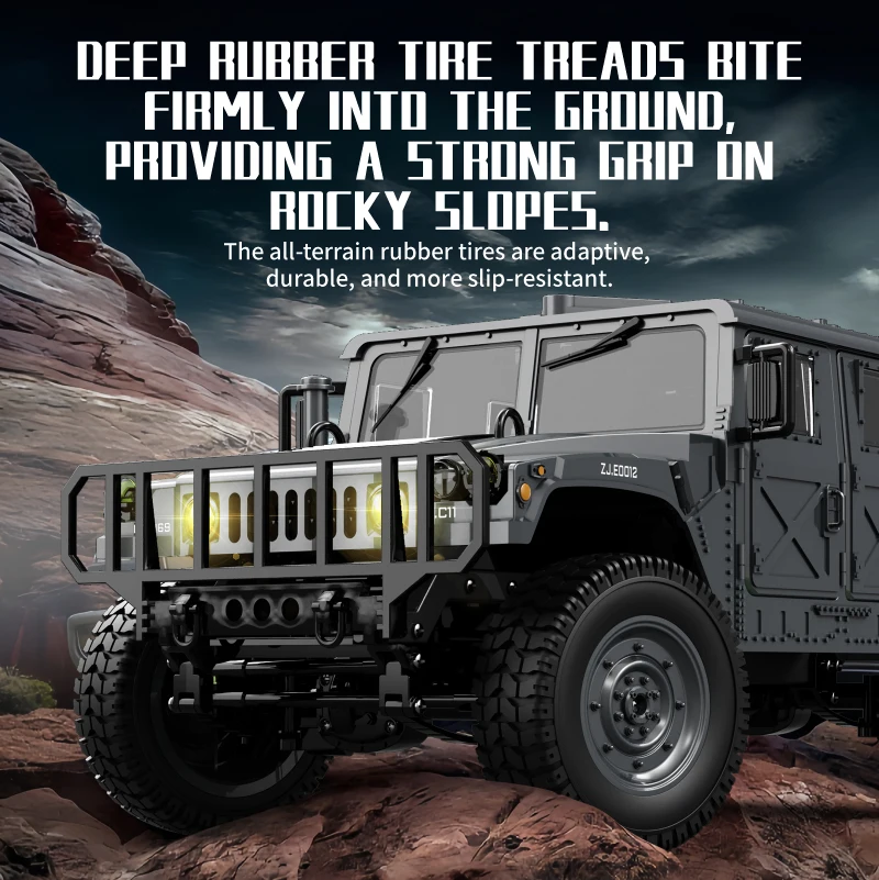 JHD JJRC C8835 1/14 RC Car Simulation 4x4 All-terrain 2.4G Off-road Climbing Vehicle Remote Control Military Car Kids Toy Gifts