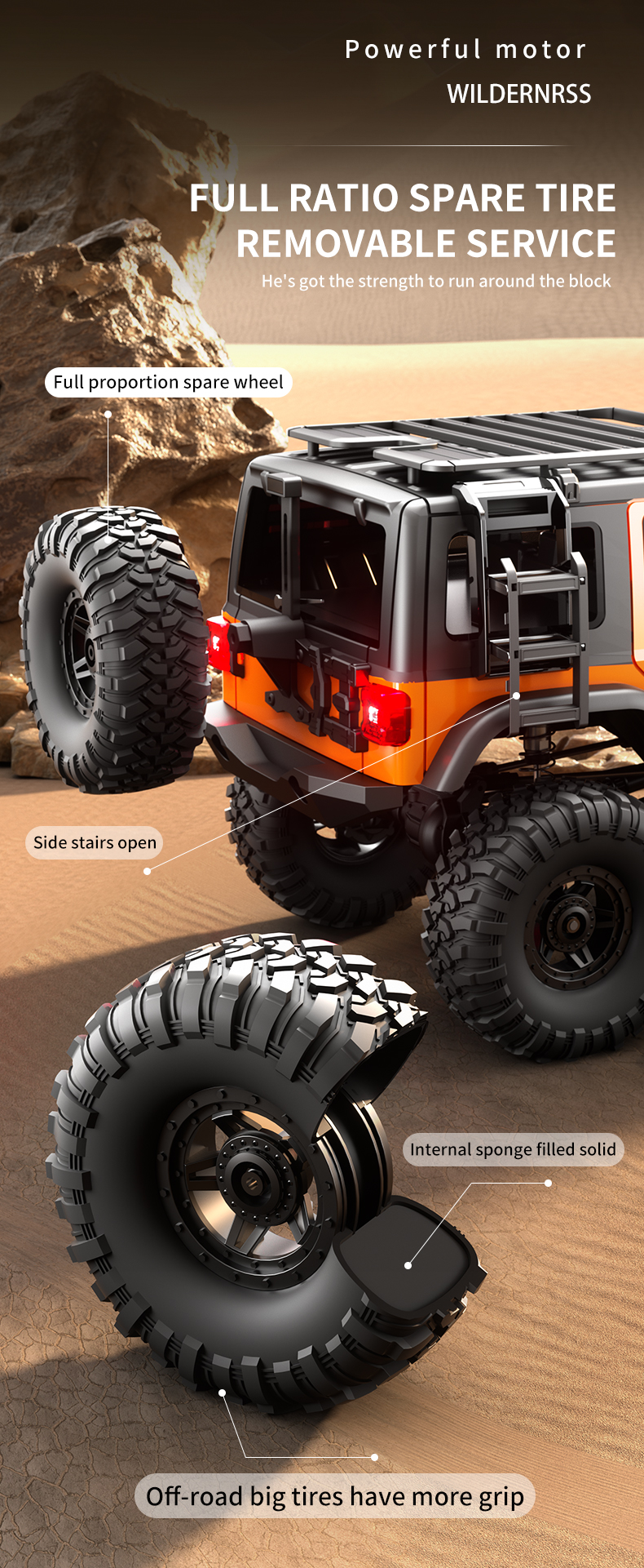 RC Rock Crawler Battery Details