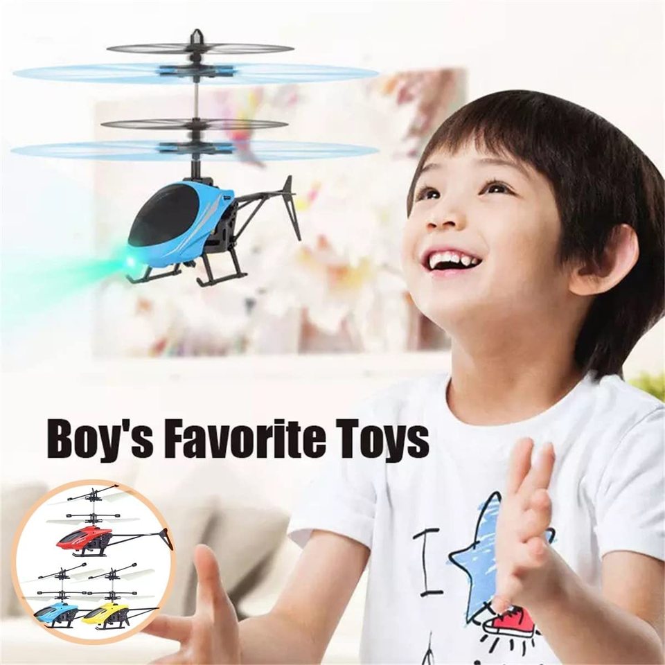Mini Rechargeable RC Drone Fall-Resistant Remote Control Helicopter for Children for Outdoor Play Beginner Plastic Electric
