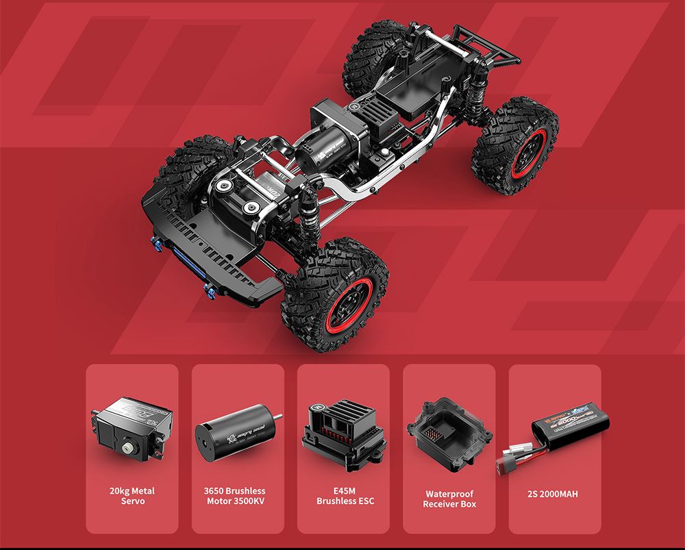 New MJX H12P Climber Racing Car 1/12 Ford Bronco Baja 1000 Remote Control Car Children Toys RC Car