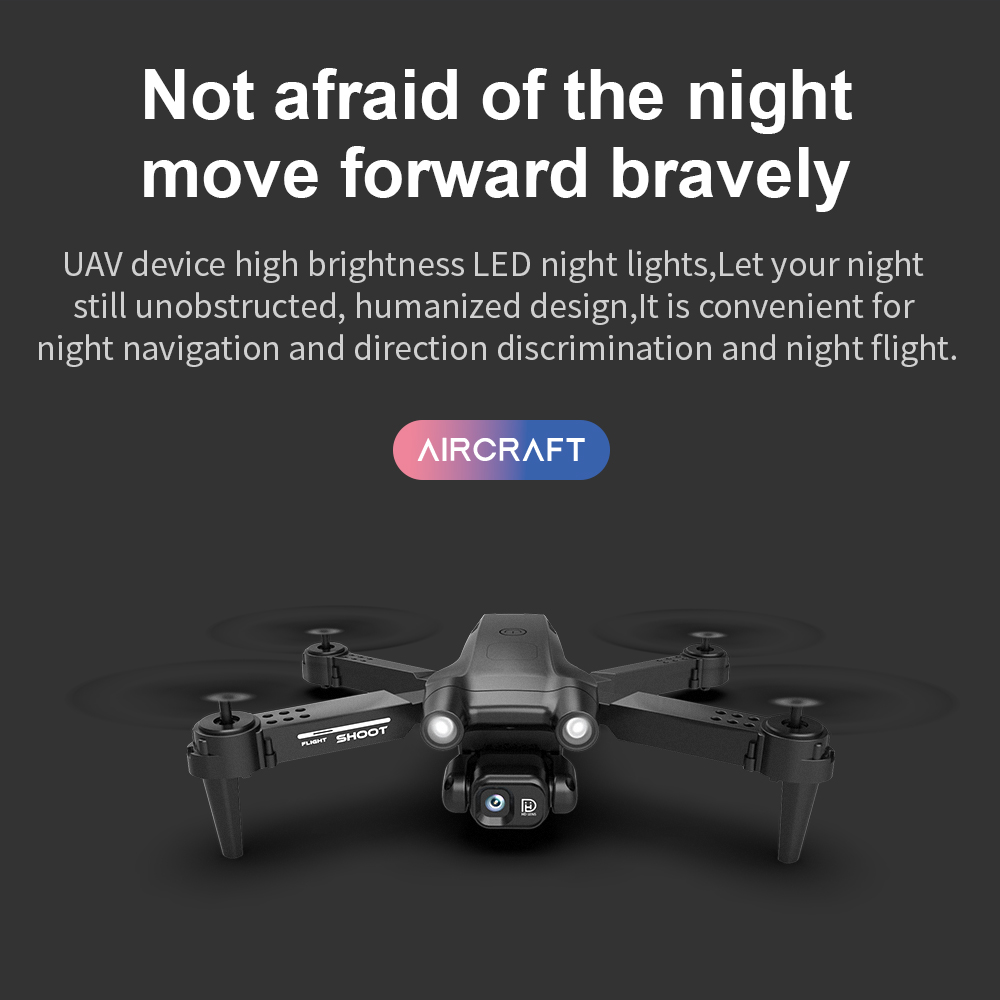 GT2 Mini Drone with LED Lights and Obstacle Avoidance Features
