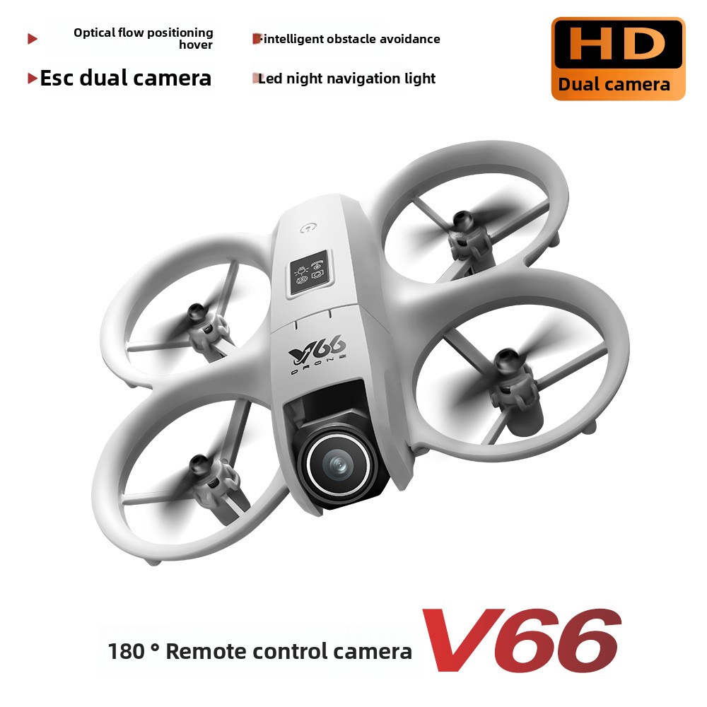 Cross-border New V66 UAV Aerial Photography HD Remote Control Aircraft Dual Camera Fixed Height Aerial Photography Aircraft