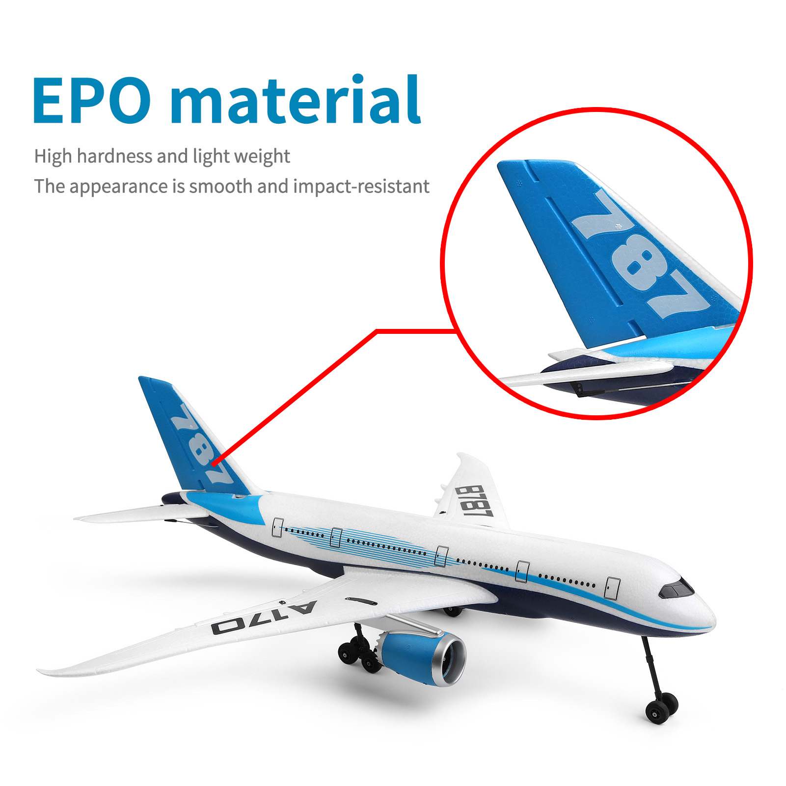 2023 Hot Sale HOSHI WLtoys A170 RC Airplane EPO Craft Foam Electric Outdoor Remote Control Glider Plane Fixed Wing Aircraft
