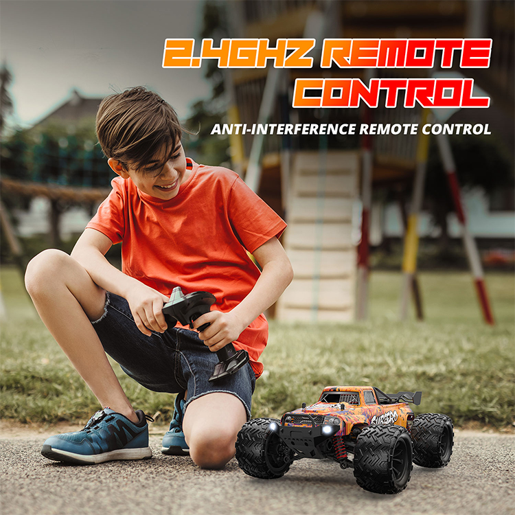 WT202361 2025 Newest Waterproof 2.4GHz Rc Racing Car 1/16 40+MPH with Dual 280 Motor 4-Channel Remote Controller for Adults
