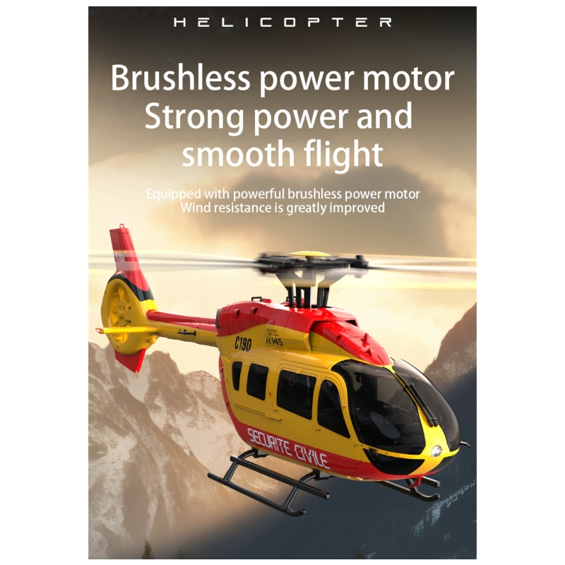 C190 H145 1/30 Scale RC Helicopter 6CH 2.4G NEW RC ERA 6-Axis Gyro Optical Flow Localization Altitude Hold Flybarless