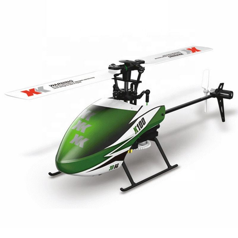K100 3D/6G 6 Channels RC Aircraft Mini Flybarless Single Rotor Remote Control Helicopter Dual Toys