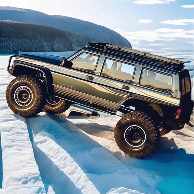 YIKONG YK4107 PRO 1:10 Scale RC Rock Crawler 4WD Brushless Car With 25KG Servo Dual Speed Differential Lock Metal Gear LED Light