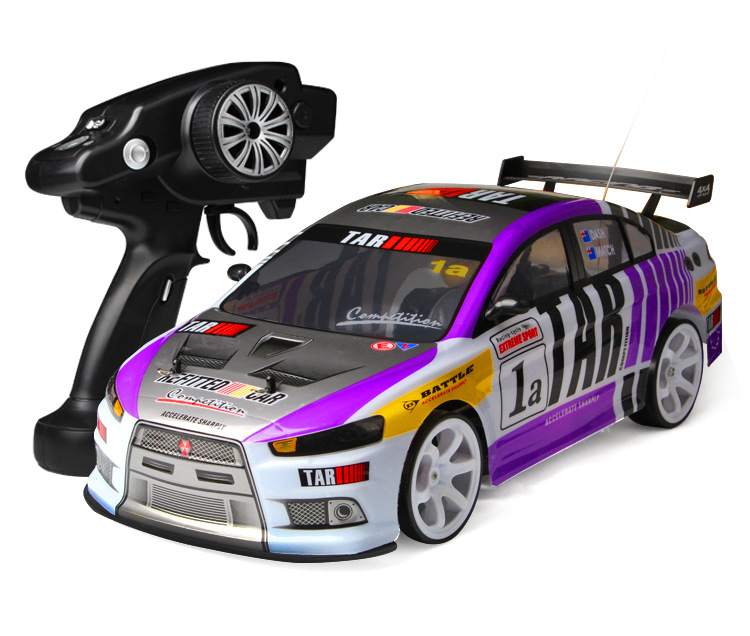 1 to 10 Scale 4WD RC Racing Car Model High Speed 40 to 70Km Per Hour Electric Remote Control Drift Car Expert Charger USB Cable