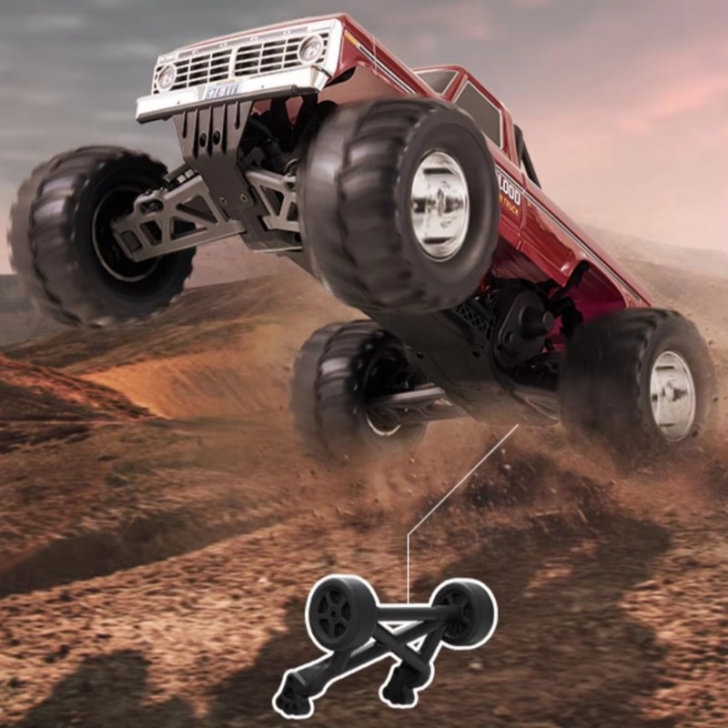 FMS 1/10 F100 Off-road Vehicle RC All-terrain Car 2WD Rock Crawler Brushed Radio Remote Control Pickup Truck for Adults