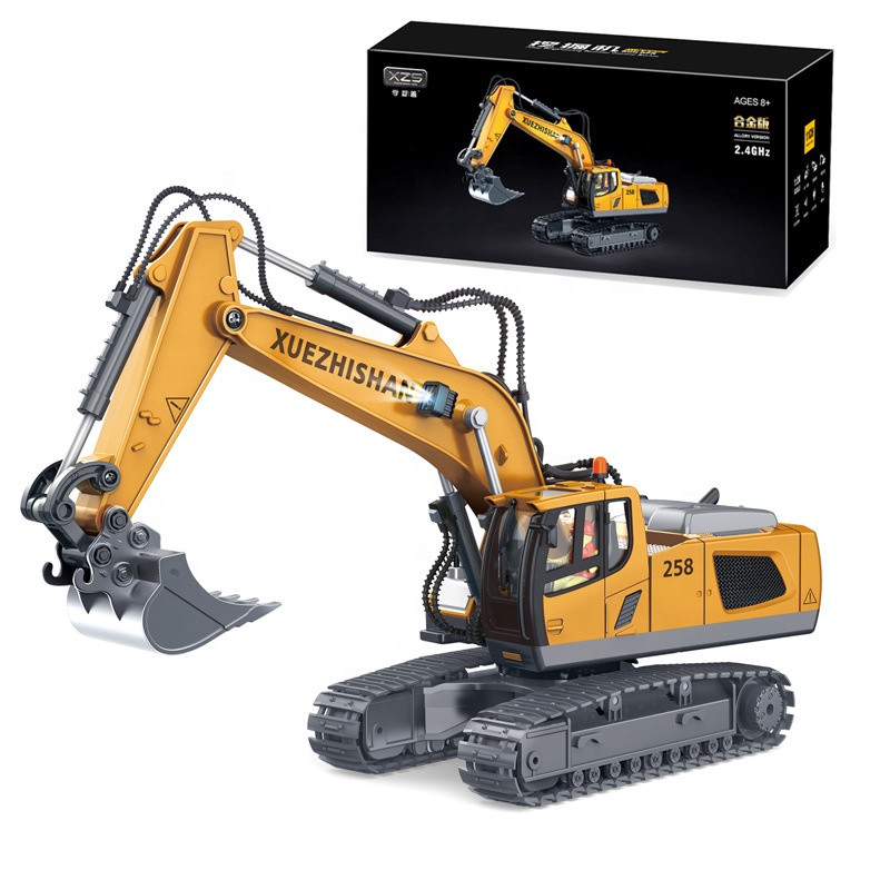 2.4G Alloy Remote Control Digger Excavator Toy Rc Dump Truck Toy Remote Control Engineering Vehicle