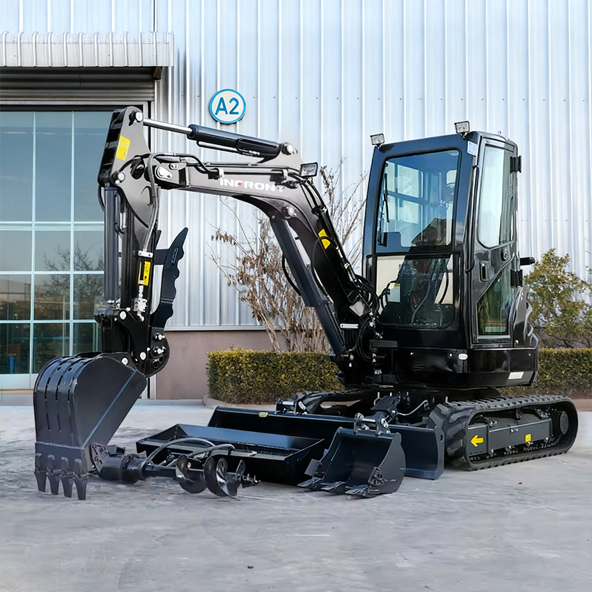 Hot Selling Kubota Agricultural Bagger 1.2 Ton 1.5 Ton Mini Excavator INFRONT 3.5Ton Excavator Small Diesel Digger Prices