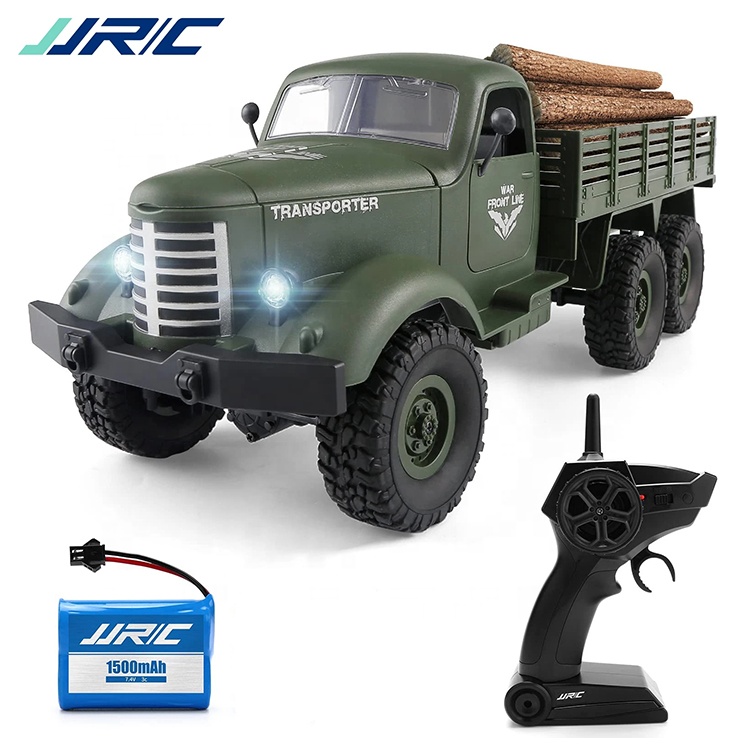 Wholesale JJRC Q60 RC Trucks Military Off-Road Crawler 1/16 Scale 6WD 2.4G Remote Control Trucks Army Model Truck Toys for Boys