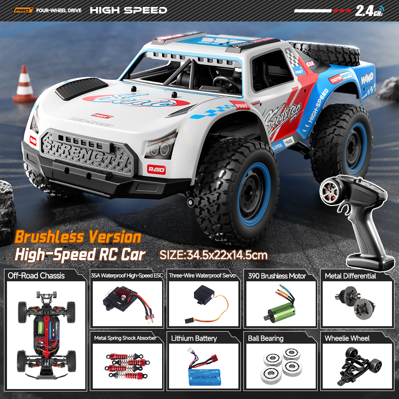 1/16 4WD Metal Rock Crawler RC Car 8CH Off-Road Climbing Vehicle RTR 100m Remote Control Car High Torque RC Crawler Toy