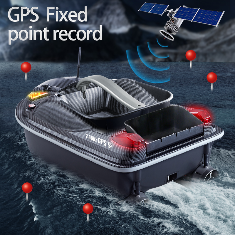 Factory HJ817 Dual-Motor 2.4G Remote Control Nesting Boats 7 Lb Heavy Load Night Lights RC Fishing Bait Boat