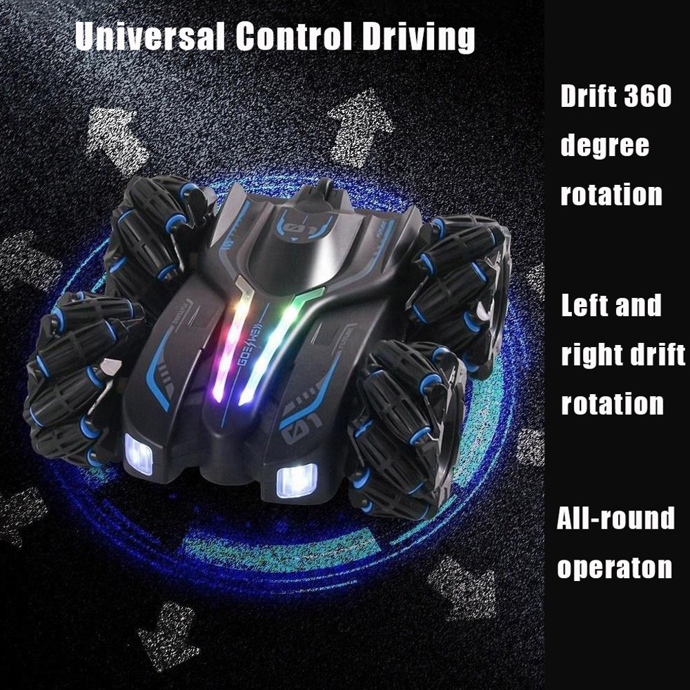 AiJH Dual-Sided Racing RC Car 4WD Drive Stunt Vehicle Spray Double 2.4GHz Remote Control Car Toys