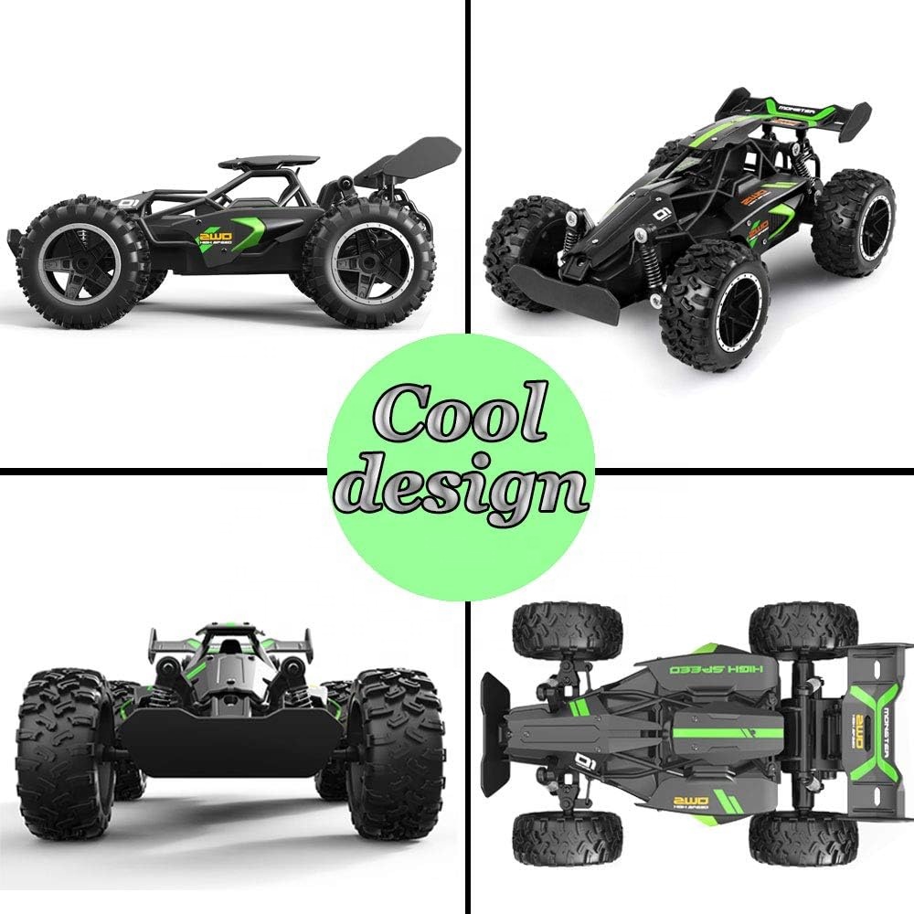 2.4Ghz High Speed 2WD RTR Electric Rock Climber Fast Race Buggy Hobby Toy Cars for Kids Remote Control Truck for Boys 15KM/H
