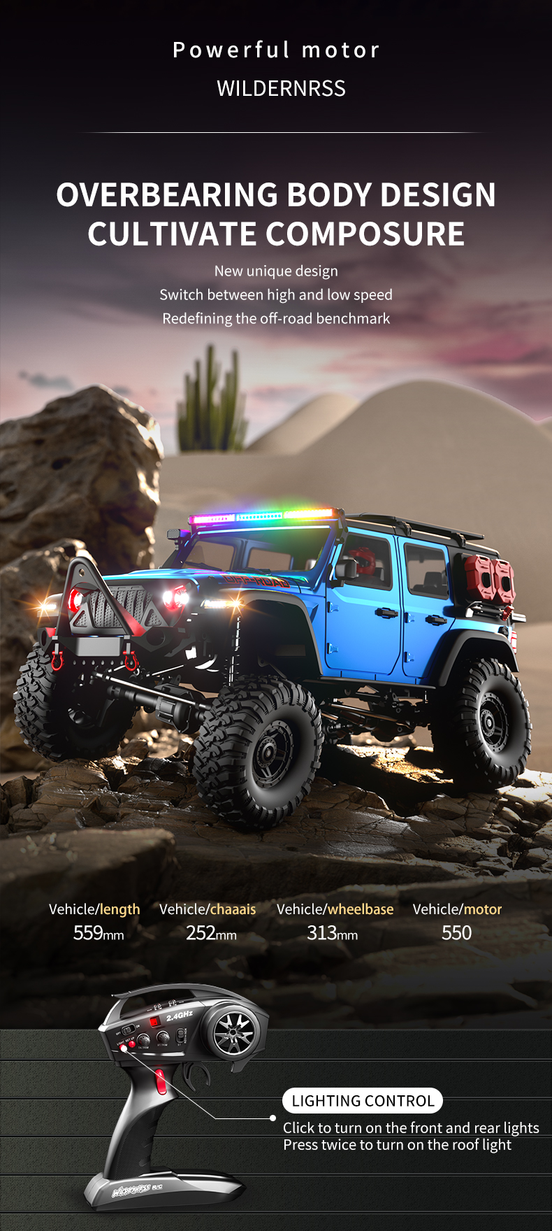 RC Rock Crawler Features
