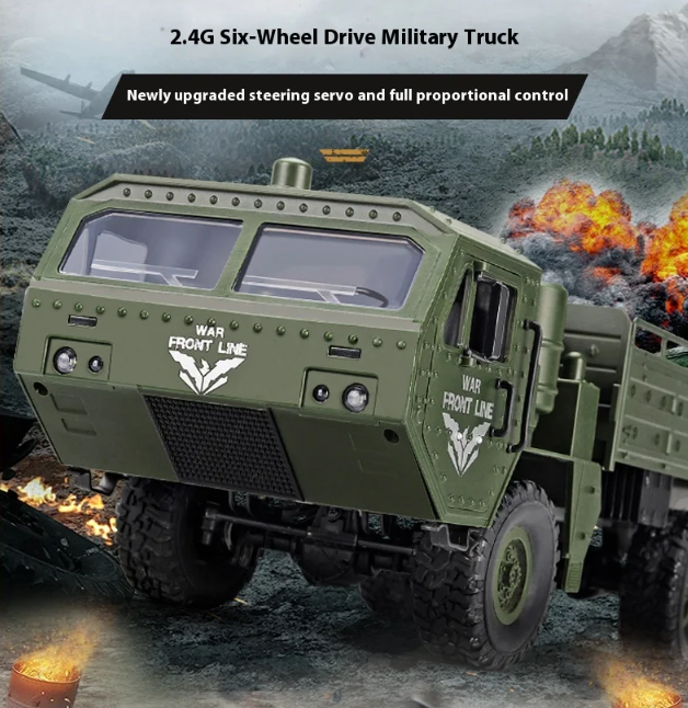 New JJRC 1:16 SJY-Q75 RC Car Simulation THAAD Six Wheel Military Truck Model Off-Road Climbing RC Car Toys