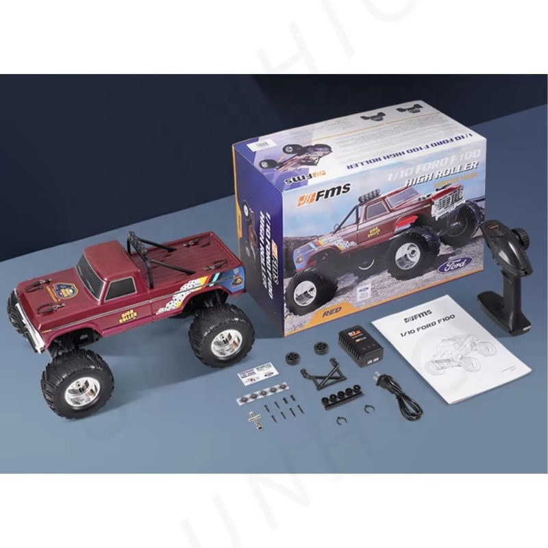 FMS 1/10 F100 Off-road Vehicle RC All-terrain Car 2WD Rock Crawler Brushed Radio Remote Control Pickup Truck for Adults