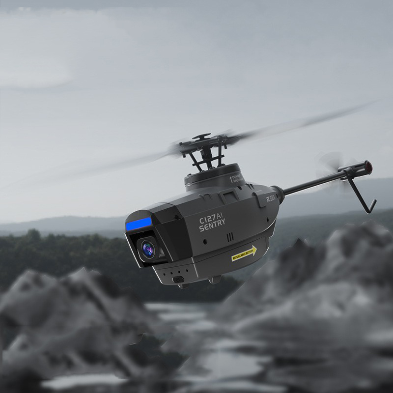 Four-Way Single-Paddle Aileron-Free Reconnaissance Helicopter Intelligent Remote Control Aircraft Model Children's Gift Toys