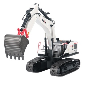 Huina 1594 1/14 22CH RC Alloy Excavator Digger Remote Control Truck Hobby Engineering Vehicle RC Car Toys Boys SJY-1594
