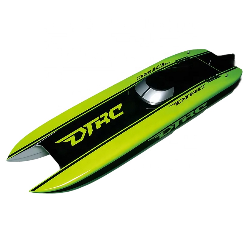 DTRC E51 Catamaran Kevlar/Carbon Fiber HULL 2.4G Electric RC Racing Boat Dual Motors Servos ESC Battery 100km/h DIY Hobby Model