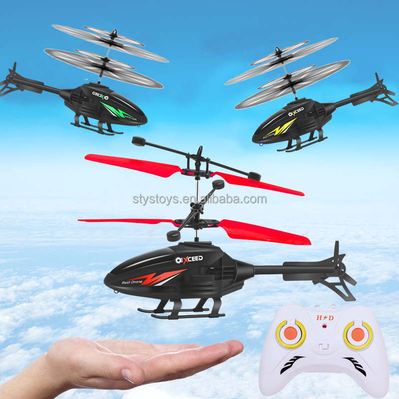 Remote Control Suspension Helicopter Dual Mode Flying Helicopter With Infrared Induction Sensor AirPlane Toy