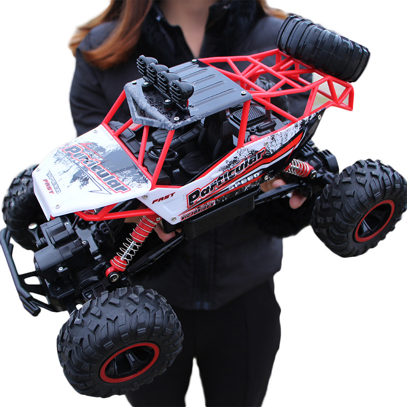 Oversized Remote Control Car Drift Off-Road Vehicle Four-wheel Drive Climbing Big Foot High Speed Racing Rechargeable Toy 1080p