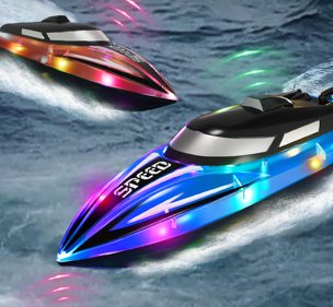 High Speed RC Speedboat Waterproof Electric Remote 20 KPH High Speed RC Speedboat Durable Toy for Kids Wholesale Waterproof