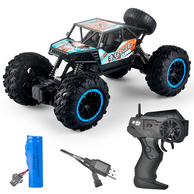 Children's Remote-controlled Off-road Vehicle Toy Car Charging Two-wheel Drive Climbing Vehicle Boy Racing Toy