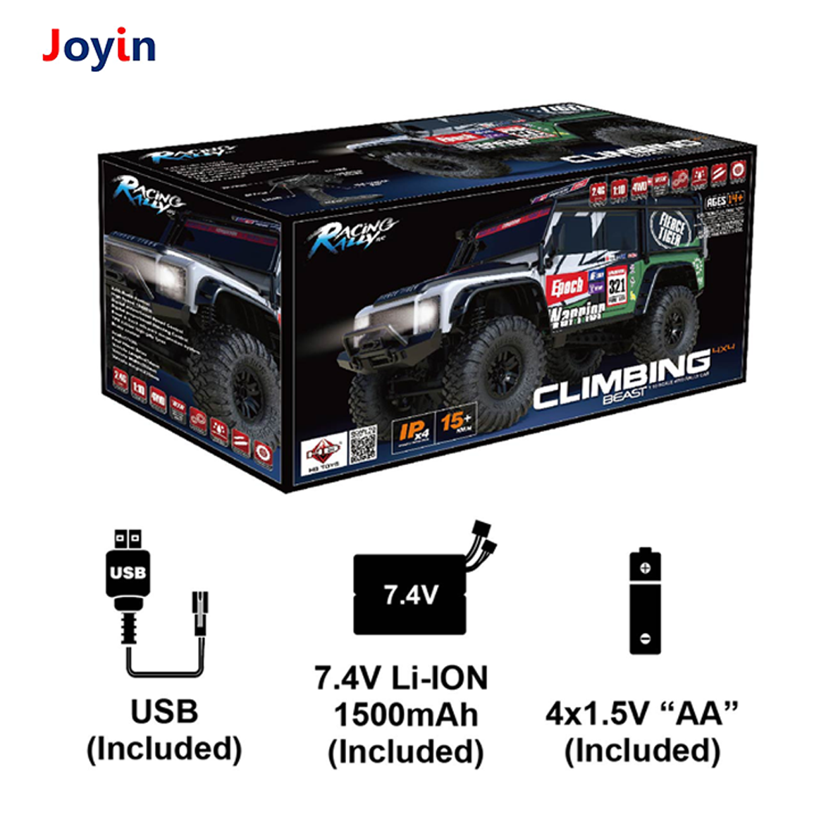 1:10 2.4G 4WD RC Car Front Rear Independent Suspension System Proportional Throttle & Steering Control Off-Road Climbing Truck
