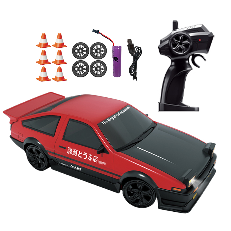 1/24 2.4ghz Remote Control Mini Drift Racing Car 4wd RC Electric Vehicle With Led Light for Boys Toy Gifts