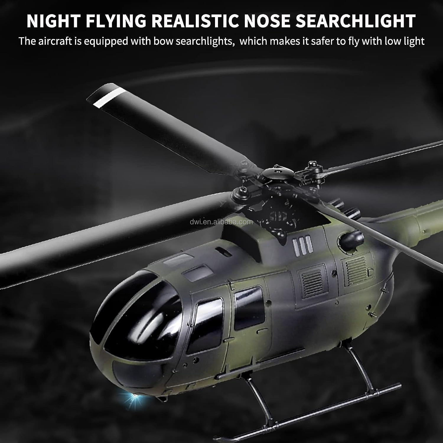 DWI 2.4Ghz RC Helicopter Remote Control Drone Single Propeller Without Ailerons Altitude Hold Toy for Kids and Beginners