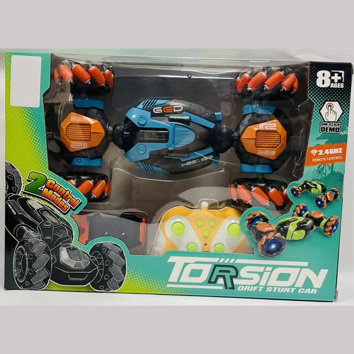 2.4GHz 360-Degree Rotation Stunt Drift Vehicle for Children with Double Remote Control