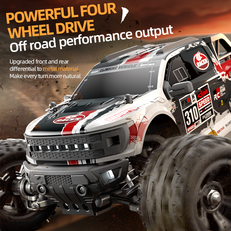 Thelink 1/18 2.4g High Speed Rc Car 4x4 High Speed Off Road Monster Truck 28km/h Radio Remote Control Toys Kids Adults Vehicles