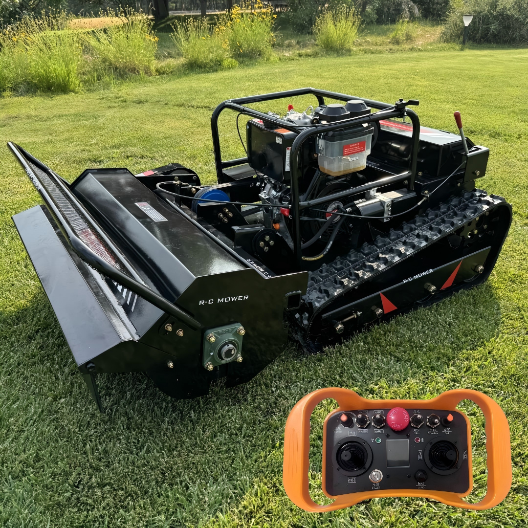 RC Diesel 800mm Lawn Mower Forest Cutting Powerful Mulcher Cutter 1000mm Grass Mower For Sale