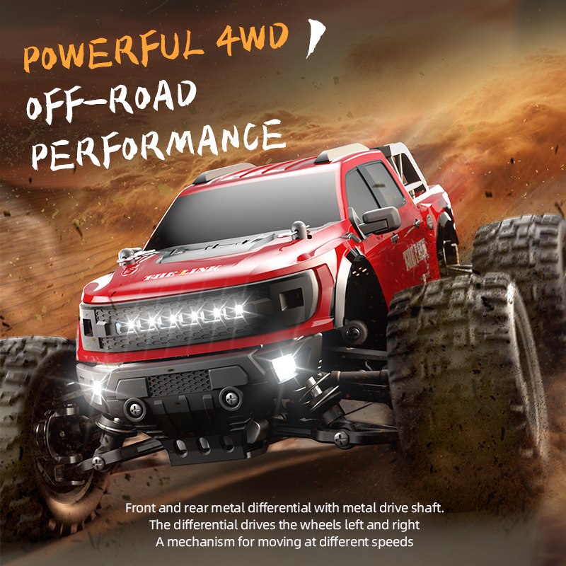 Thelink 1/18 2.4g High Speed Rc Car 4x4 High Speed Off Road Monster Truck 28km/h Radio Remote Control Toys Kids Adults Vehicles