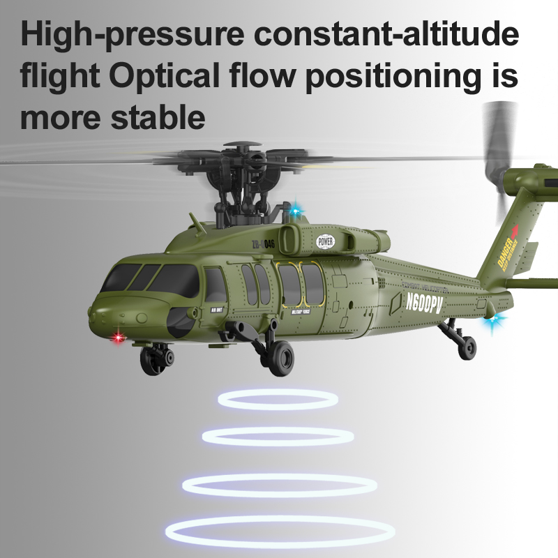 K200 6CH RC Helicopter with Altitude Hold Optical Flow Positioning System for Stable Hovering 2.4Ghz Easy-Fly Toys for Beginners