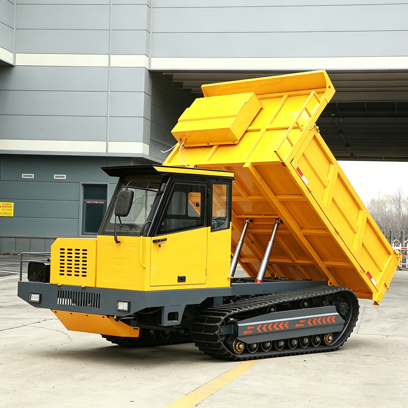 Professional Grade Remote Control Optional Hydraulic Dumping Building Construction Crawler Transport Vehicle