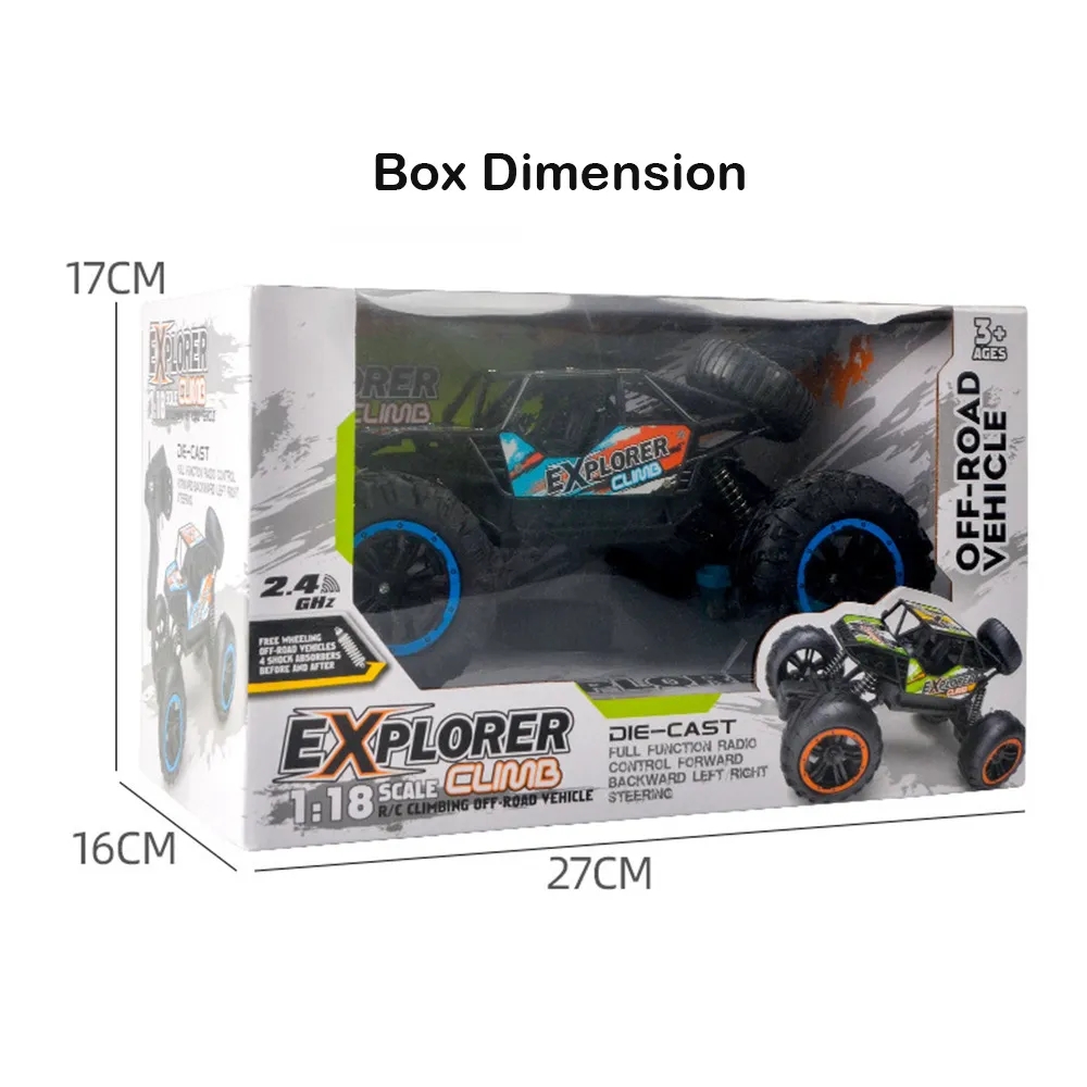 2.4G 1:16 Large Size 45 Degrees Uphill Tpr Anti-skid Tire All Terrain 4x4 Off-road Vehicle Juguetes Rc Car Toys for Boys
