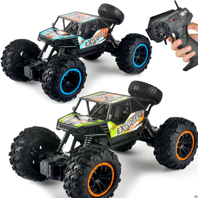Children's Remote-controlled Off-road Vehicle Toy Car Charging Two-wheel Drive Climbing Vehicle Boy Racing Toy