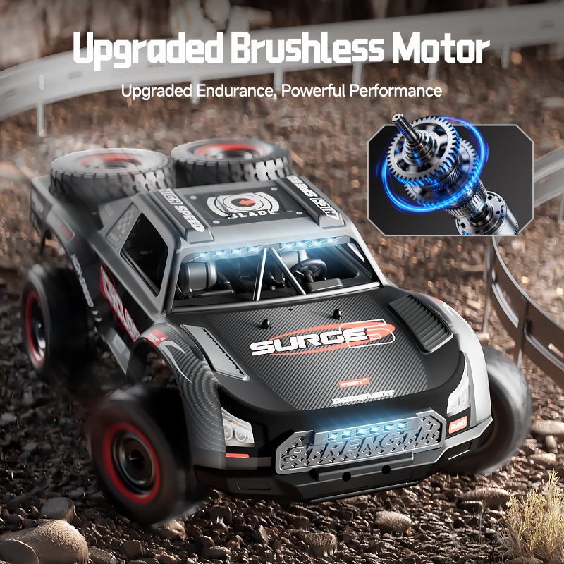 1/16 4WD Metal Rock Crawler RC Car 8CH Off-Road Climbing Vehicle RTR 100m Remote Control Car High Torque RC Crawler Toy