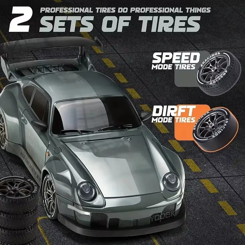 Hot 1:24 4WD 911 Model Vehicle Remote-controlled Drift Car 2.4GHz Racing Super Sports Cars With Gyroscope LED Light Toys