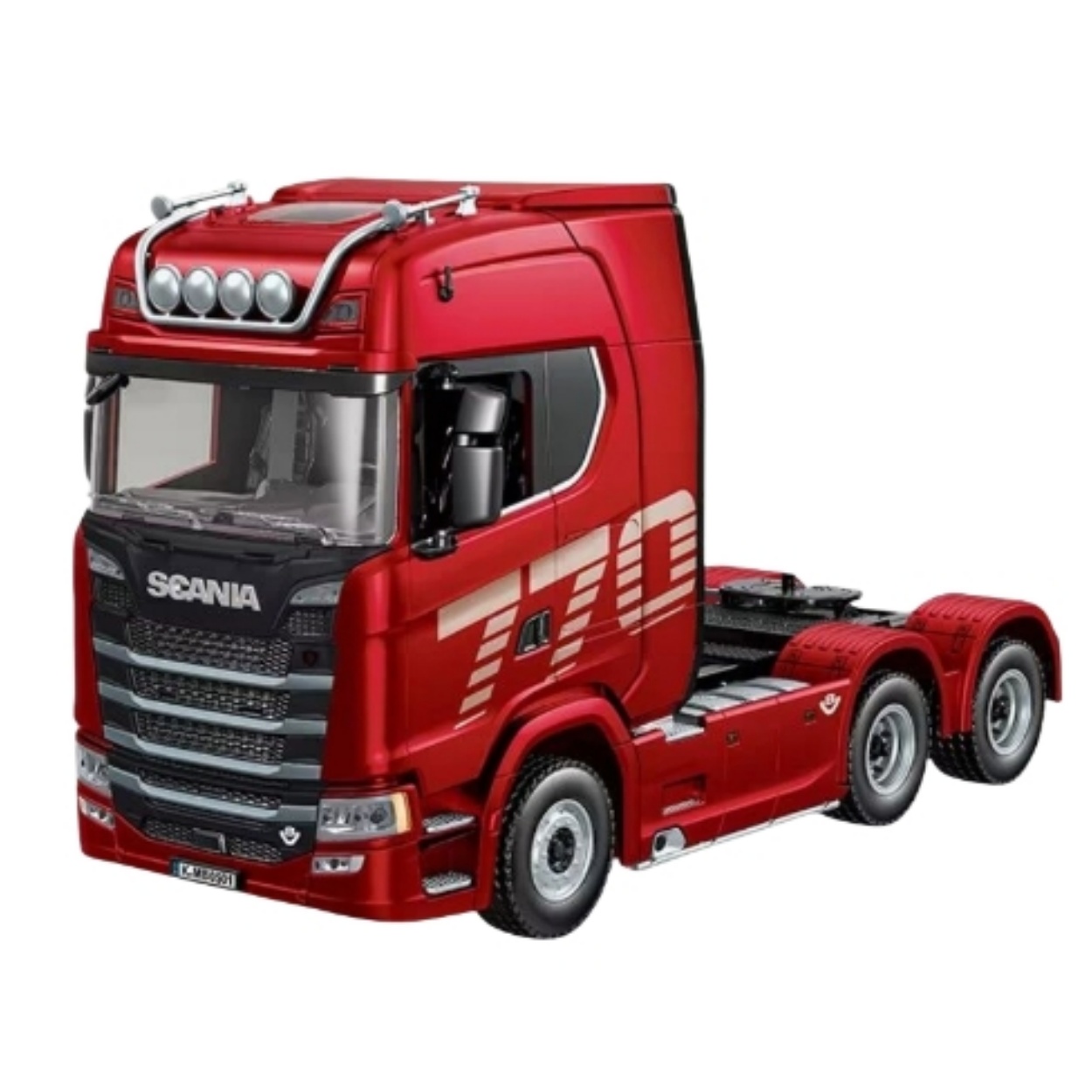 Huina SJY-1501/1502 1/18 4X4 RC Alloy Tractor Truck 770S V8 19CH 2.4G Engineering Trailer Light Sound Ready-to-Go Toys