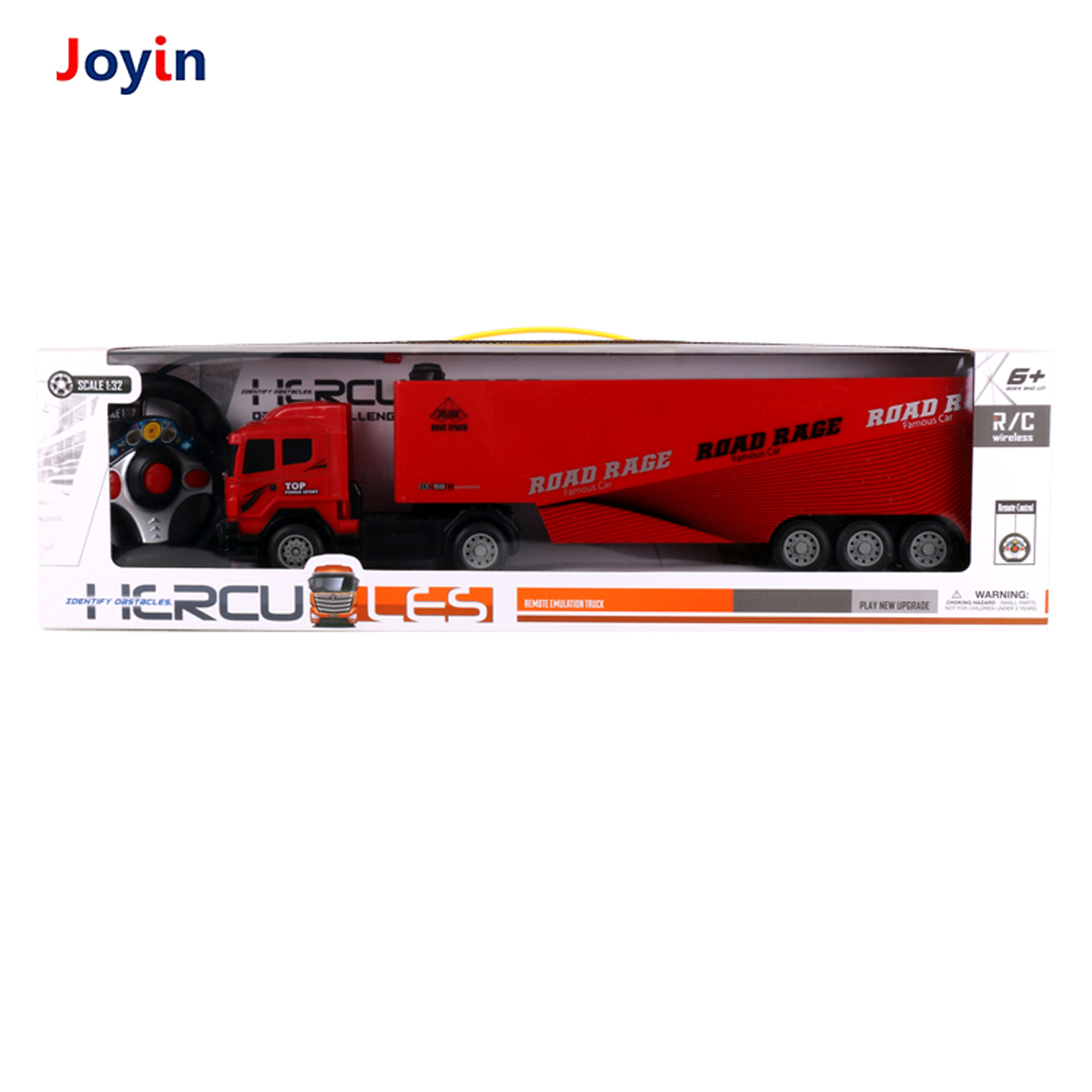 Truck Trailer 2.4 GHz Fast Speed Remote Control Kids Toy Carrier Vehicle Cargo Transporter with Headlight