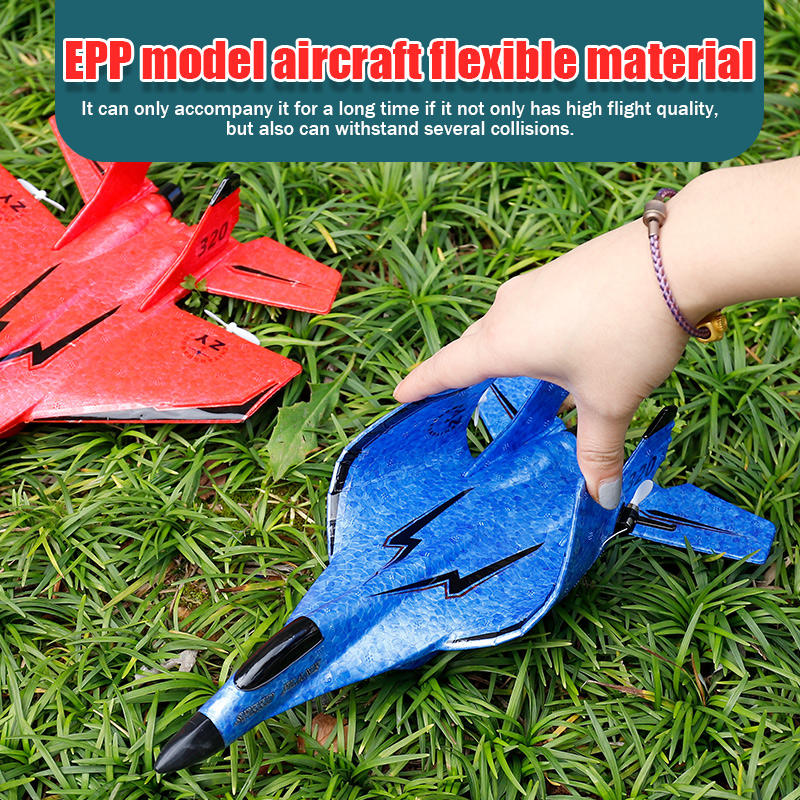 ZHIYANG ZY-320 2.4G EPP Flying Toy RC Aircraft Drone Toys Custom Remote Control RC Foam Fighter Toys Plane