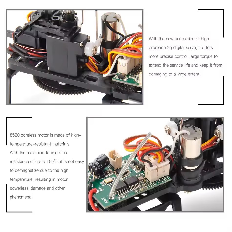 C129 Micro RC Helicopter 4CH RTF Automatic Stable One Click 3D Flip Single Propeller Without Aileron Simulation Plane Model Toys